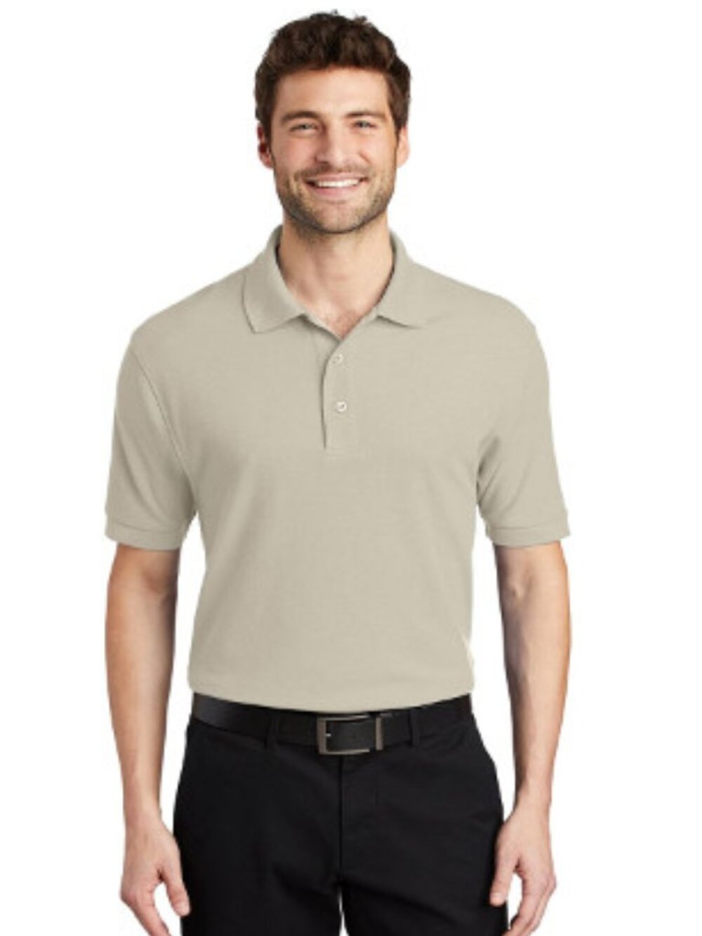 Port Authority K500 Men's Silk Touch Polo - Stone
